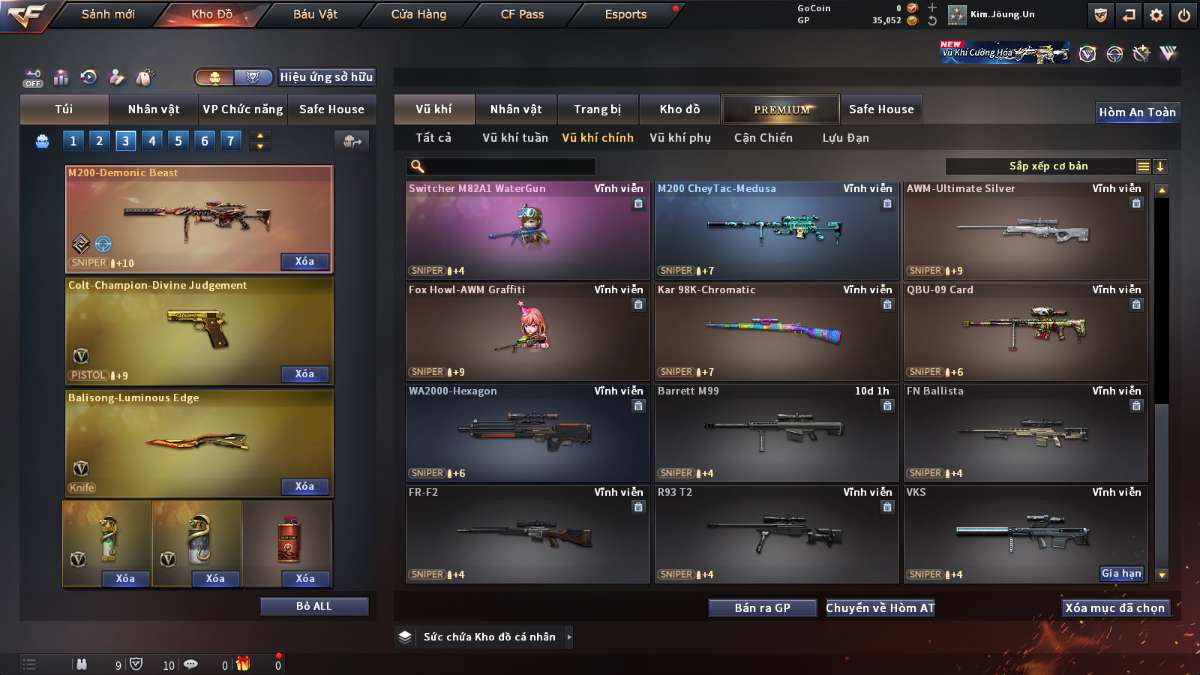 shop acc cf uy tin gia re